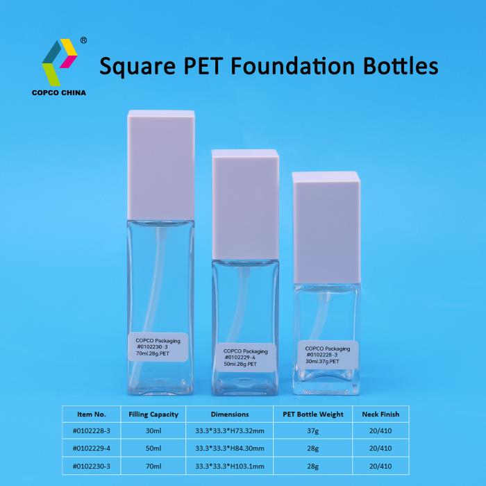 50ml square PET bottle 0102229-4